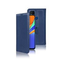 Étui Portefeuille Zanae marine pour Xiaomi Redmi 9C et 10A