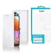 Etui portefeuille Zanae blanc pour Galaxy A32 4G
