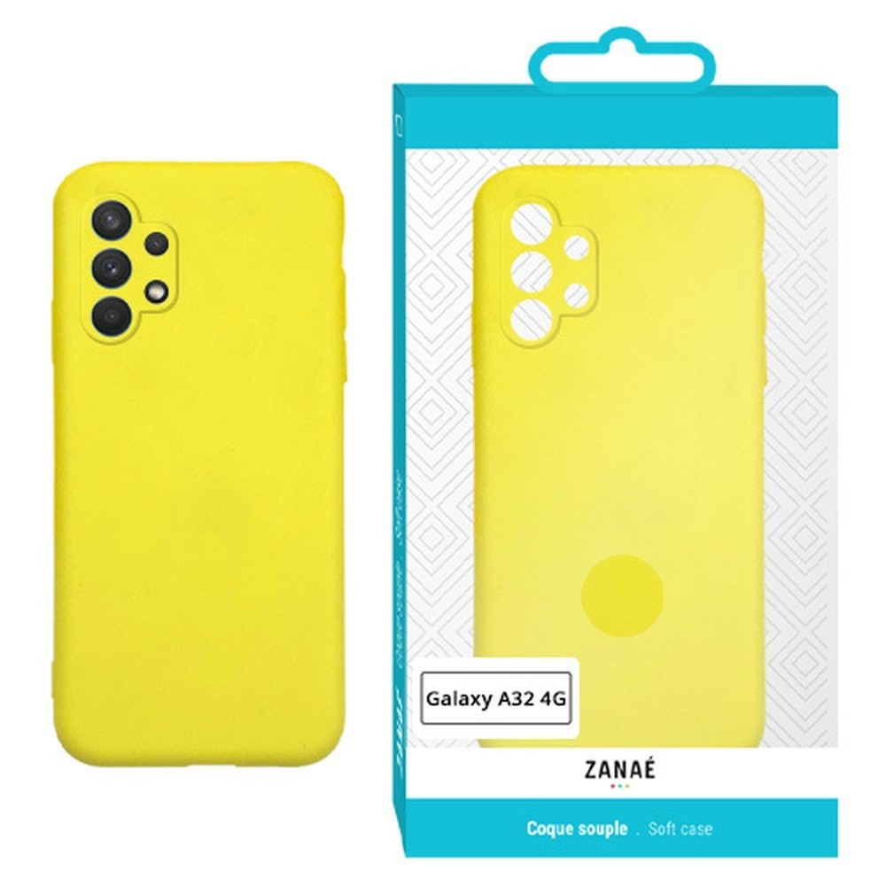 Coque Zanae Color Jaune compatible Galaxy A32 4G