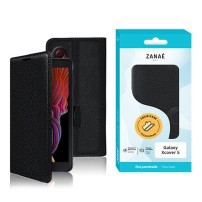 Etui Portefeuille Zanae pour Samsung Galaxy Xcover 5 de couleur noire