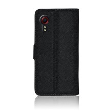 Etui Portefeuille Zanae pour Samsung Galaxy Xcover 5 de couleur noire