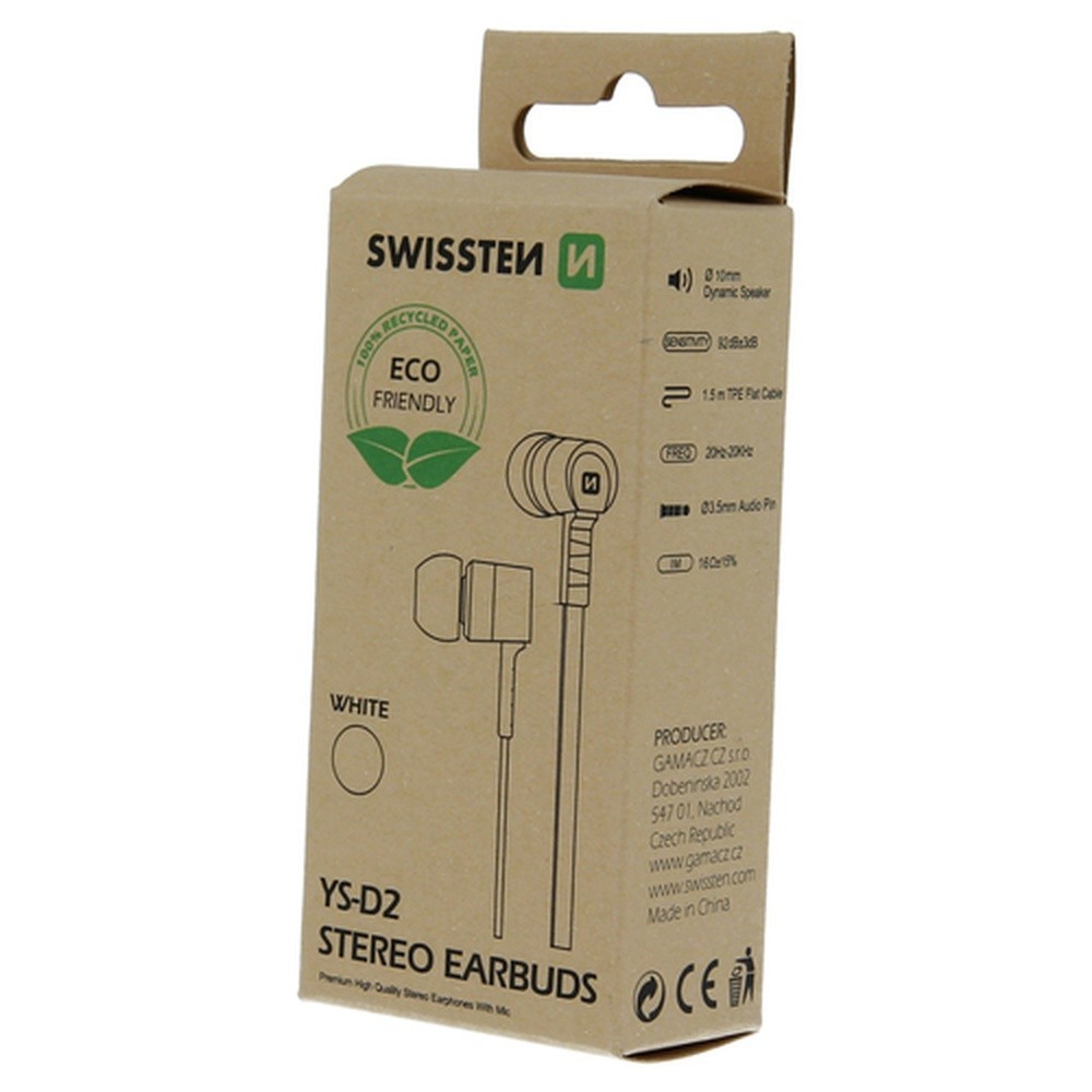 Écouteurs Swissten Rainbow YS-D2 Eco Pack
