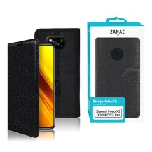 Etui Portefeuille Zanae noir sur Xiaomi Poco X3