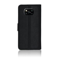 Etui Portefeuille Zanae noir sur Xiaomi Poco X3