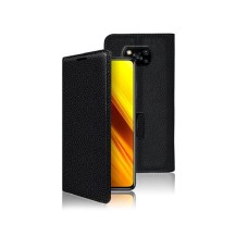 Etui Portefeuille Zanae noir sur Xiaomi Poco X3