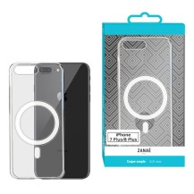 Coque compatible MagSafe pour iPhone 8 Plus transparente