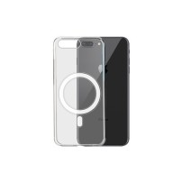 Coque compatible MagSafe pour iPhone 8 Plus transparente