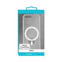 Coque compatible MagSafe pour iPhone 8 Plus transparente