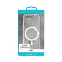 Coque compatible MagSafe pour iPhone 8 Plus transparente