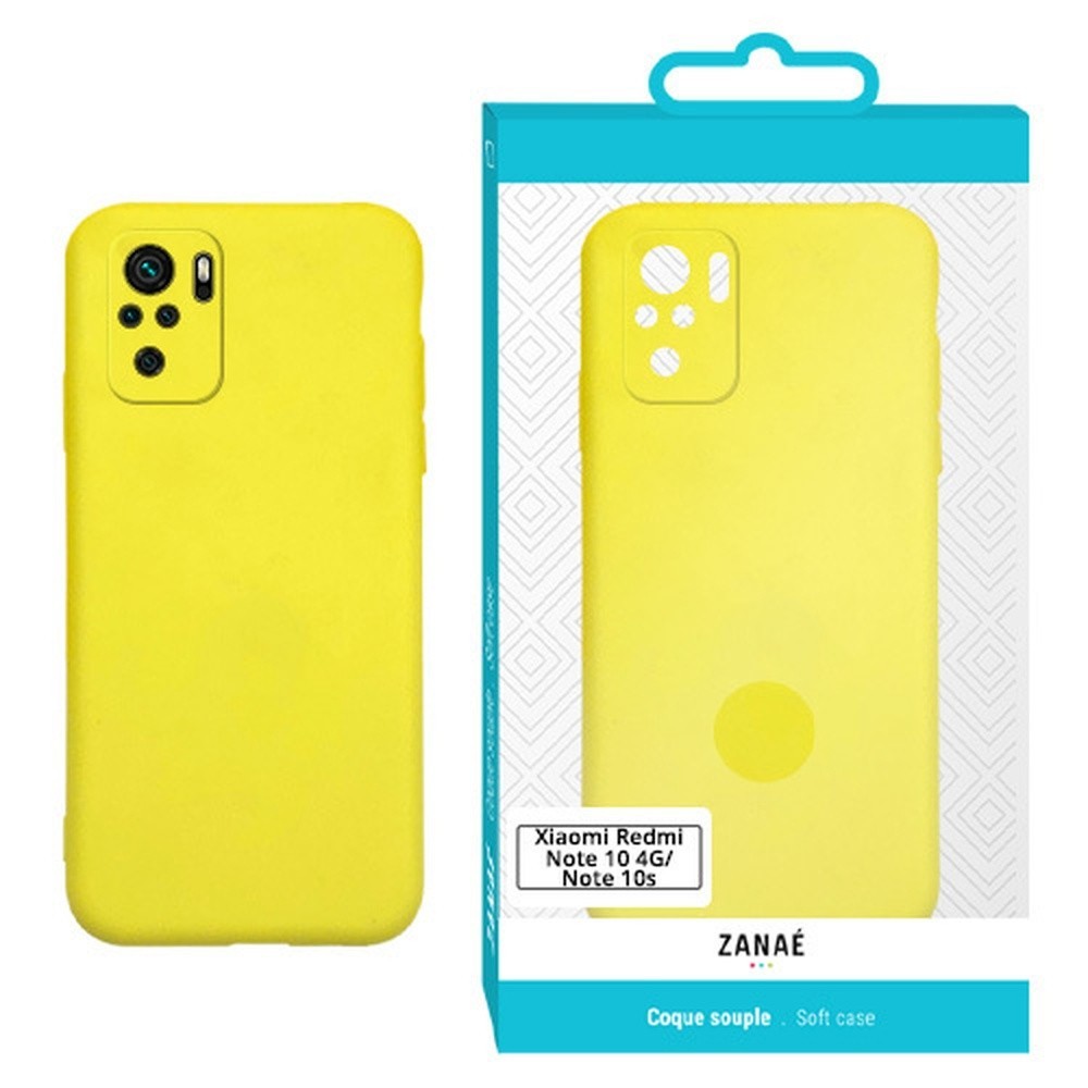 Coque Zanae Color Jaune pour Redmi Note 10 4G / Note 10s / Poco M5s