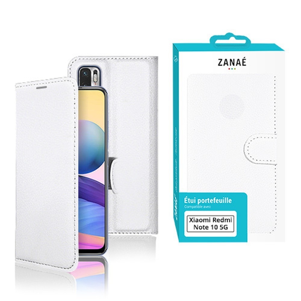 Etui Portefeuille Zanae Blanc pour Xiaomi Redmi et Poco