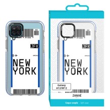 Coque billet d'avion transparente pour Galaxy A12 et M12