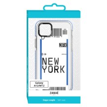 Coque billet d'avion transparente pour Galaxy A12 et M12