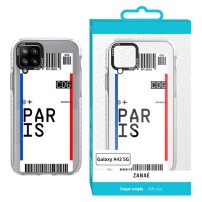 Coque billet d'avion Paris pour Galaxy A42 5G