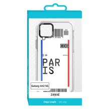 Coque billet d'avion Paris pour Galaxy A42 5G
