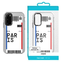 Coque billet d'avion - PARIS pour Galaxy S20