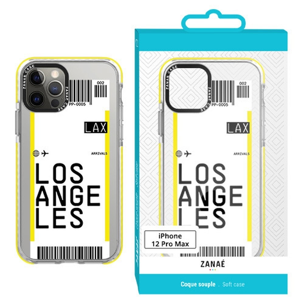 Coque billet d'avion transparente pour iPhone 12 Pro Max
