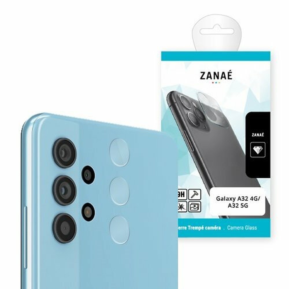Verre trempé caméra Samsung Galaxy A32 transparent