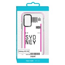 Coque transparente billet d'avion pour Galaxy A32 4G