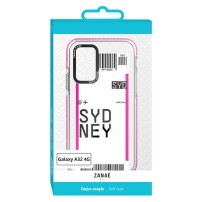 Coque transparente billet d'avion pour Galaxy A32 4G