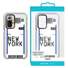 Coque transparente billet d'avion pour Redmi Note 10 Pro