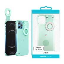 Coque Selfie Ring verte pour iPhone 12/12 Pro