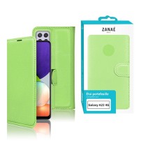 Etui portefeuille vert pour Samsung Galaxy A22 et M22