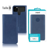 Étui portefeuille Zanae universel taille 3 en marine