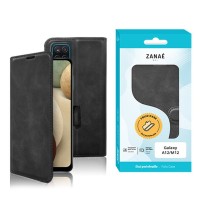 Etui portefeuille Zanae Columbia noir pour Galaxy A12 et M12
