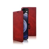 Étui Portefeuille Zanaé Columbia Rouge pour iPhone 12 et 12 Pro