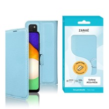 Etui portefeuille Zanae bleu clair pour Galaxy A02s et A03s