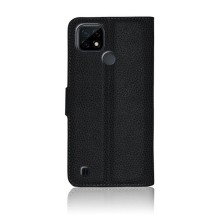 Etui Portefeuille Zanae pour Realme C21 en noir