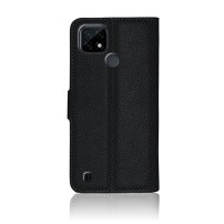 Etui Portefeuille Zanae pour Realme C21 en noir