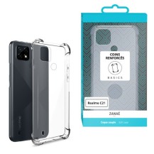Coque Silicone transparente pour Realme C21 avec coins renforcés