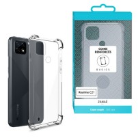 Coque Silicone transparente pour Realme C21 avec coins renforcés