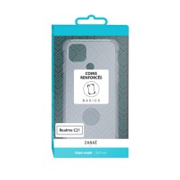 Coque Silicone transparente pour Realme C21 avec coins renforcés