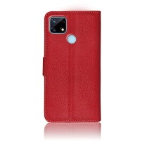 Étui Portefeuille Rouge pour Realme 7i en situation