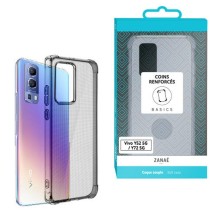 Coque silicone transparente avec coins renforcés pour Vivo Y52 et Y72 5G.