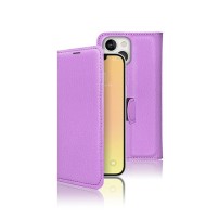 Etui Portefeuille Violet Zanae pour iPhone 13