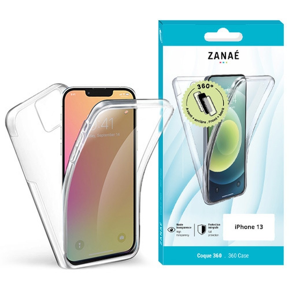Coque 360 transparente pour iPhone 13