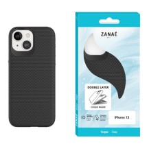 Coque Double Layer pour iPhone 13 en noir