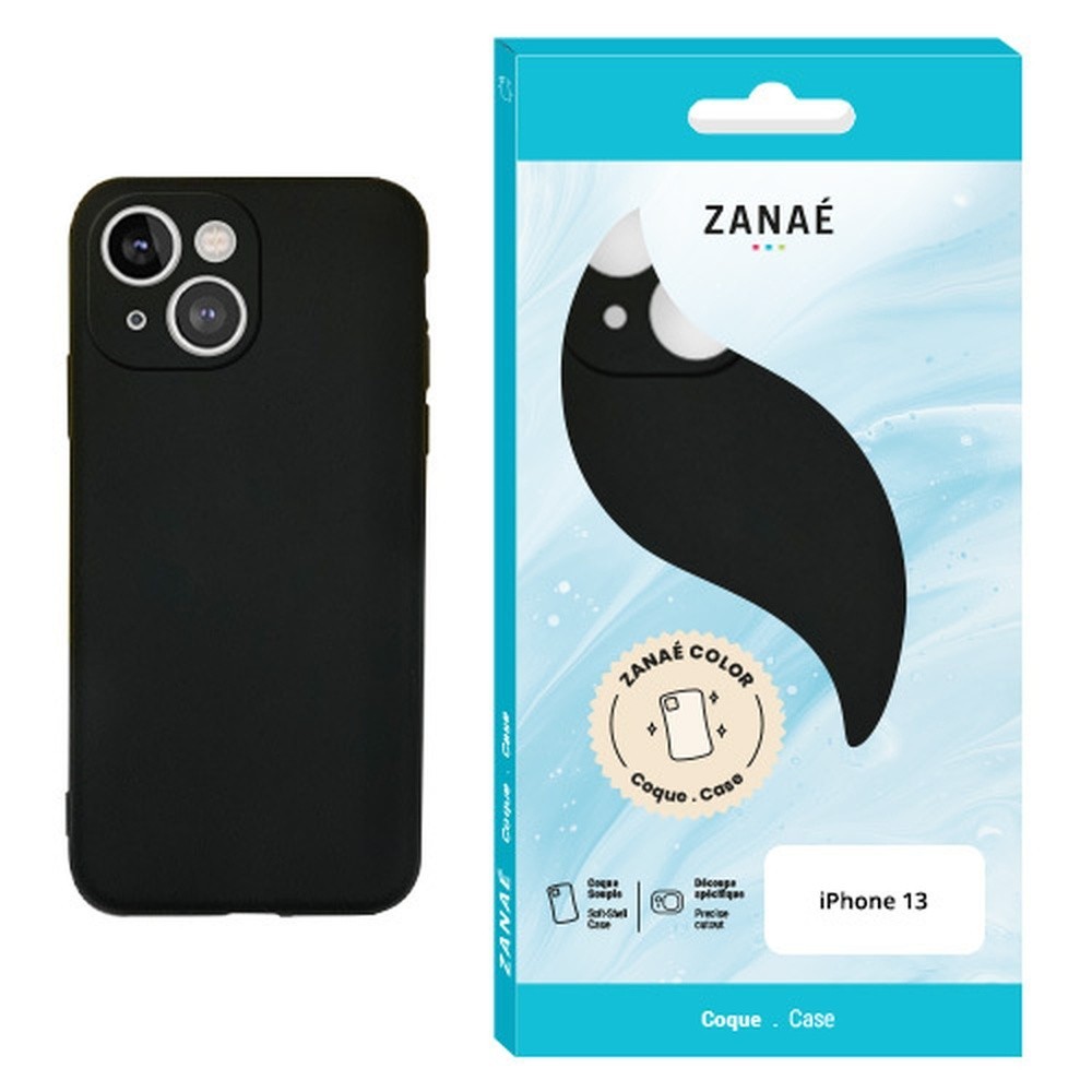 Coque Zanae Color noire pour iPhone 13