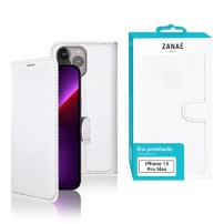 Étui Portefeuille Zanae Blanc pour iPhone 13 Pro Max