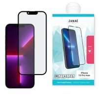 Verre trempé Full Cover Noir pour iPhone 14 Plus et 13 Pro Max