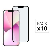 Pack de 10 verres trempés Full Cover pour iPhone 13 mini