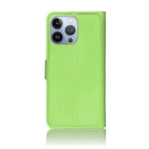 Étui portefeuille Zanae vert pour iPhone 13 Pro