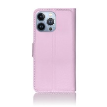 Étui portefeuille Zanae rose pour iPhone 13 Pro avec rangement cartes