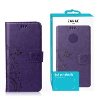Etui portefeuille violet pour iPhone 13 Pro