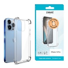 Coque silicone transparente avec coins renforcés pour iPhone 13 Pro