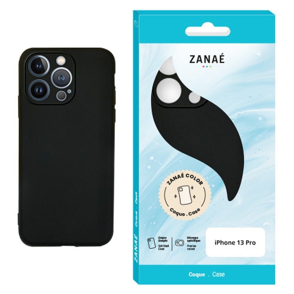 Coque Zanae Color noire pour iPhone 13 Pro